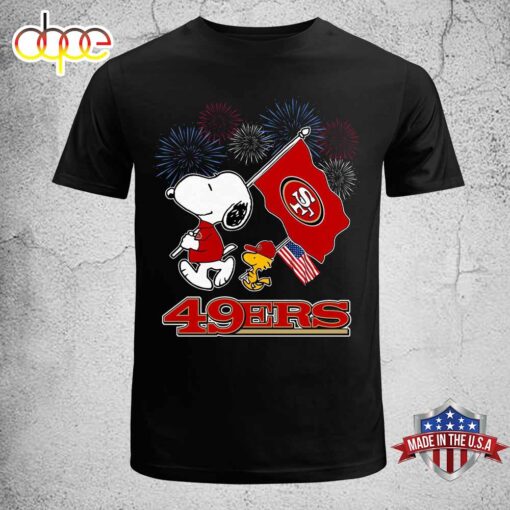 San Francisco 49ers Happy 4th Of July Independence Day Unisex T-Shirt