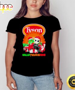 Santa Grinch And Jack Skellington Tyson Happy Hallothanksmas 2023 Shirt