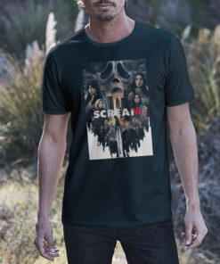 Scream VI Movie Poster Black T-shirt 1 Scream VI Movie Poster Black T shirt 2