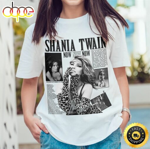 Shania Twain Tour 2023 Shirtqueen Of Me Tour Vintage Unisex T-shirt