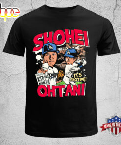 Shohei Ohtani – ShoTime! Cartoon Big Head Los Angeles Baseball Unisex T-Shirt