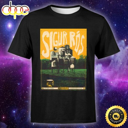 Sigur R�s Brooklyn August 18, 2023 Poster Unisex T-shirt