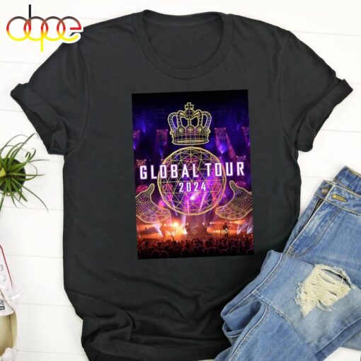 Simple Minds Global Tour 2024 Merch Black T-shirt