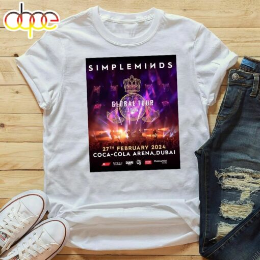 Simple Minds Live Concert in Dubai 27th Feb 2024 Unisex T-shirt