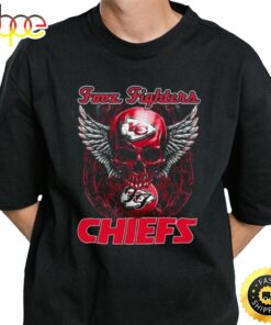 Skull Wings Fooz Fighters Kansas City Sport Football Shirt
