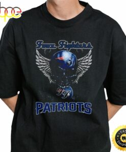 Skull Wings Fooz Fighters New England Sport Football Shirt