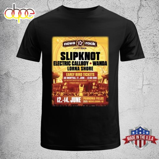 Slipknot Nova Rock 2025 Electric Callboy Wanda Lorna Shore Unisex T-Shirt