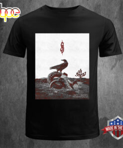 Slipknot Tour 2024 A Crow With Goat Skull Unisex T-shirt