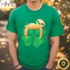 Sloth Four Leaf Clover Shamrock St. Saint Patrick’s Day T-Shirt