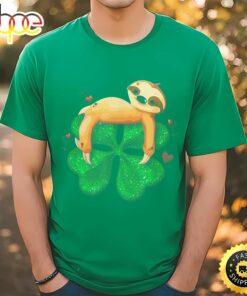 Sloth Four Leaf Clover Shamrock St. Saint Patrick’s Day T-Shirt