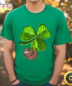 Sloth Shamrock St. Patricks Day Funny Sloth Irish T-Shirt