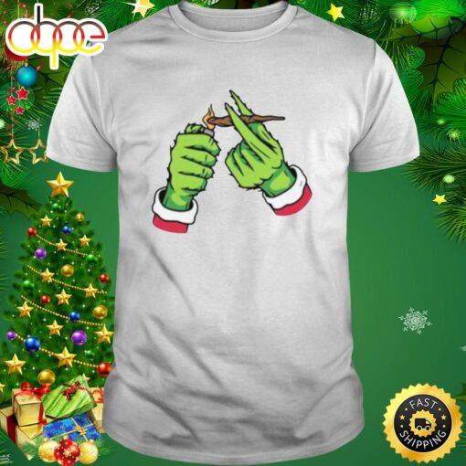 Smoking Grinch Gifts For Christmas 2023 Shirt