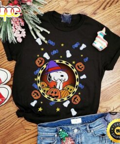 Sn00py Fans Funny Snoopy Cartoon Halloween Black T Shirt