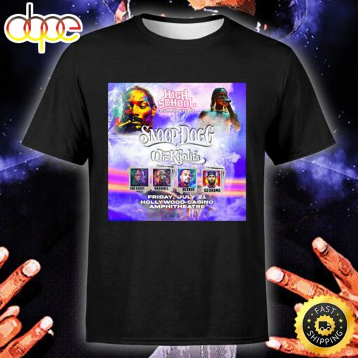 Snoop Dogg Wiz Khalifa Too Short – H.S. Reunion Tour 2023 Tshirt