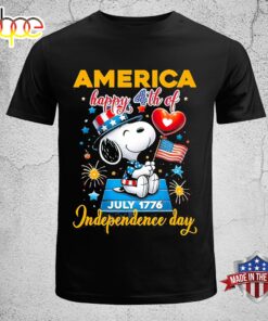 Snoopy America Happy 4th Of July Snoopy Independence Day Unisex T-Shirt
