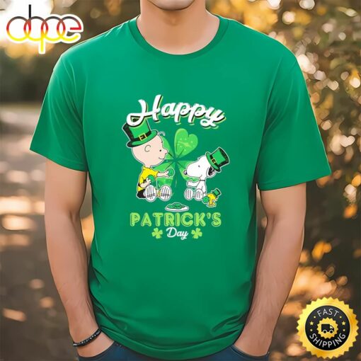 Snoopy And Charlie Brown Happy St Patrick’s Day T-shirt