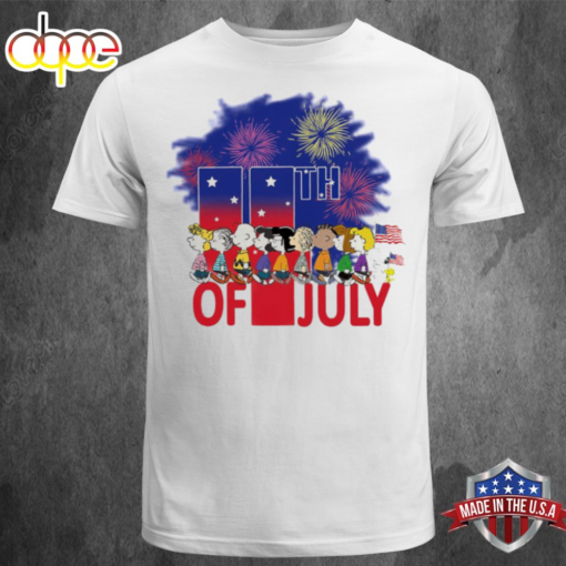 Snoopy And Charlie Brown Peanuts 4th Of July Shirt