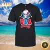 Snoopy And Woodstock 4th Of July-unisex Black T-shirt