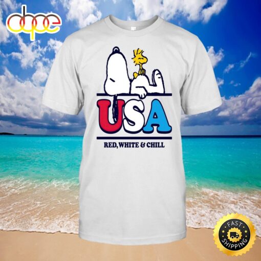 Snoopy And Woodstock 4th Of July-unisex T-shirt