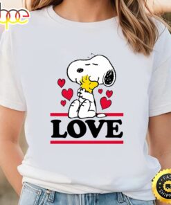 Snoopy And Woodstock Love T-Shirt Valentine Meaning Holiday