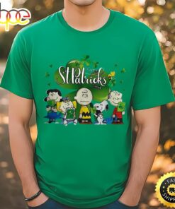 Snoopy Charlie Brown Woodstock Happy St. Patrick’s Day Shanrock Shirt