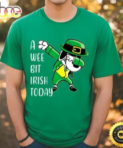 Snoopy Dabbing St. Patrick’s Day A Wee Bit Irish Today Shirt