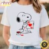 Snoopy Draw Love In Valentine Day Snoopy Valentine T-shirt