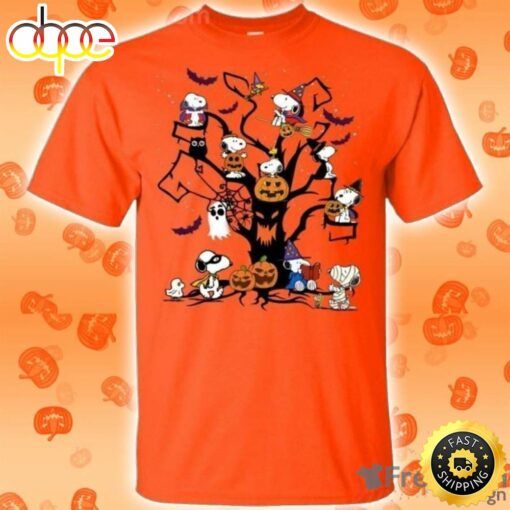 Snoopy Halloween Tree Halloween T-Shirt