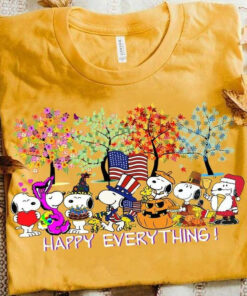 Snoopy Happy Everything Valentino Easter Independence Halloween Christmas Tshirt