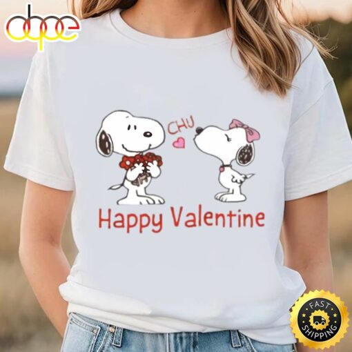 Snoopy Happy Valentine Day Coupe Shirt