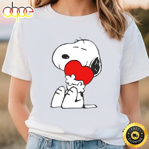 Snoopy Heart Hugs Valentines T-shirt