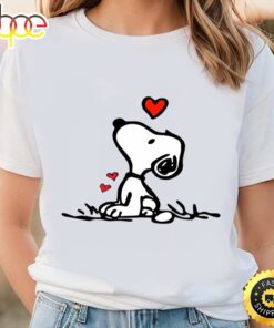 Snoopy Heart Valentine’s Day Balloon T-Shirt Snoopy Love Shirt Snoopy