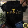 Snoopy Heartbeat T-Shirt Black
