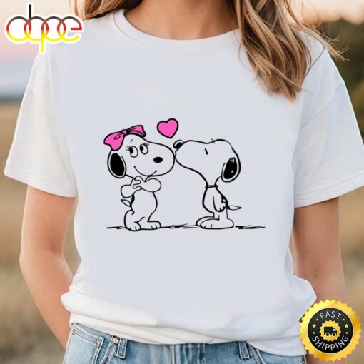 Snoopy Kiss Girlfriend Valentine Shirt