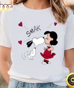 Snoopy Kissing Lucy Shirt, Peanuts Movie Valentine T-shirt
