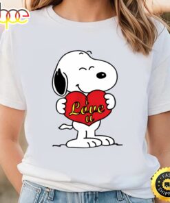 Snoopy Love Charlie Brown Wood Valentine’s Day T-shirts