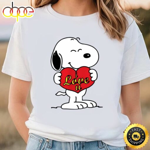 Snoopy Love Charlie Brown Wood Valentine’s Day T-shirts