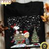 Snoopy Lovers Merry Christmas Black T Shirt Men