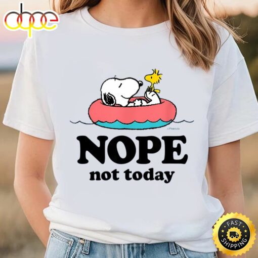 Snoopy Nope Not Today T-Shirt Valentine Merch Holiday Valentine