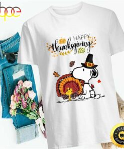 Snoopy and Woodstock Turkey Happy Thanksgiving Shirt