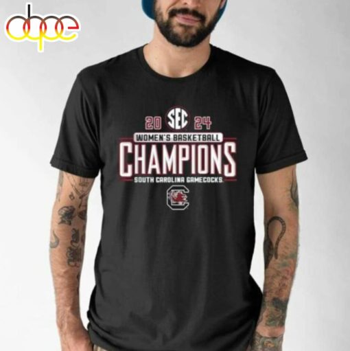 South Carolina Fighting Gamecocks Basketball SEC Champs 2024 Shirt