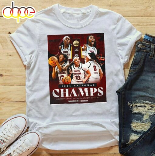 South Carolina Gamecocks Are 2024 National Champions NCAA Women’s Basketball Unisex T-shirt