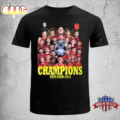 Spain Football Team UEFA Euro Champions 2024 Celebration T-Shirt