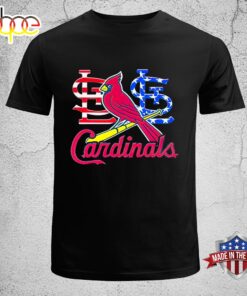 St. Louis Cardinals American Flag Celebrating 4th Of July 2024 Unisex T-Shirt