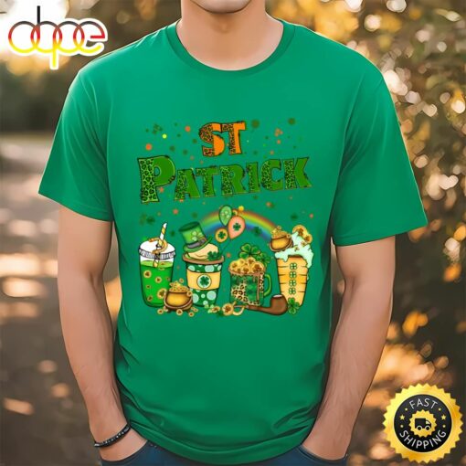 St. Patrick’s Day Drink Coffee Latte Shirt