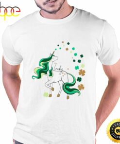 St Patrick’s Day Girls Unicorn Shirt