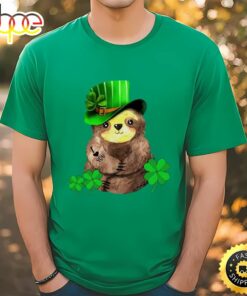 St Patrick’s Day Leprechaun Sloth I Love You Tattoo Shirt