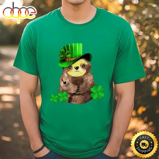 St Patrick’s Day Leprechaun Sloth I Love You Tattoo Shirt