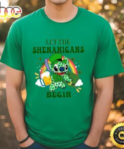 St. Patrick’s Day Lilo And Stitch Shirt, Stitch Happy St