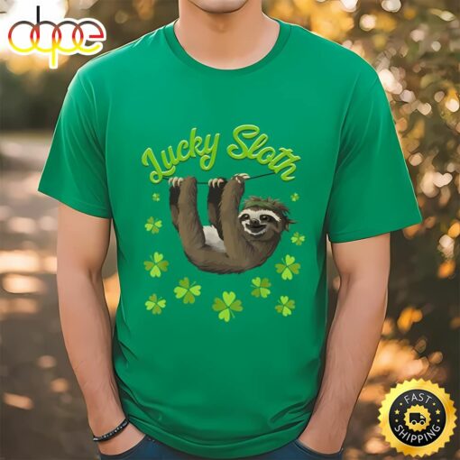 St. Patrick’s Day Lucky Sloth T-Shirt